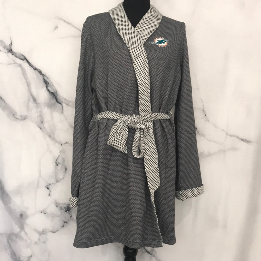 Miami dolphin embroidered robe